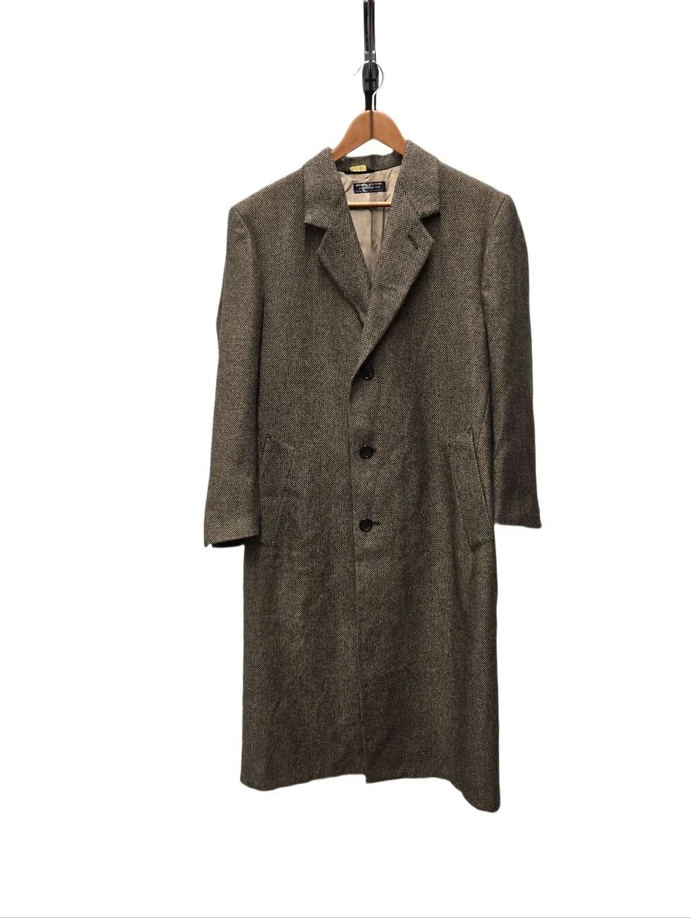Brooks Brothers Tweed Wool Overcoat